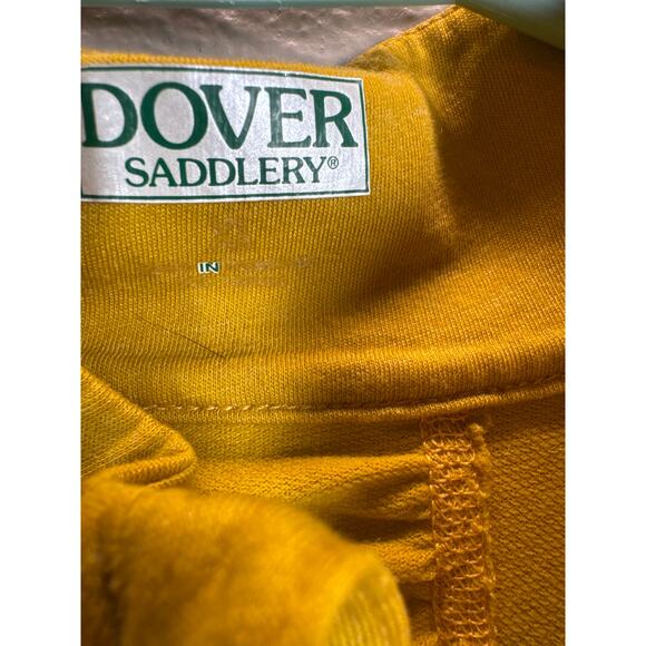 Dover Saddlery Womens 1/4 Zip Pullover Long Sleeve‎ Yellow Short Top Size XL - Picture 3 of 4